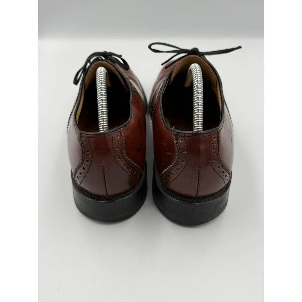 Vintage Hanover 2183 Shell Cordovan Saddle Oxford Shoes Men's 10 B/AA USA Made